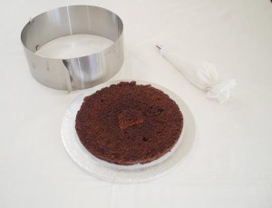 kagefyld i en fondant kage