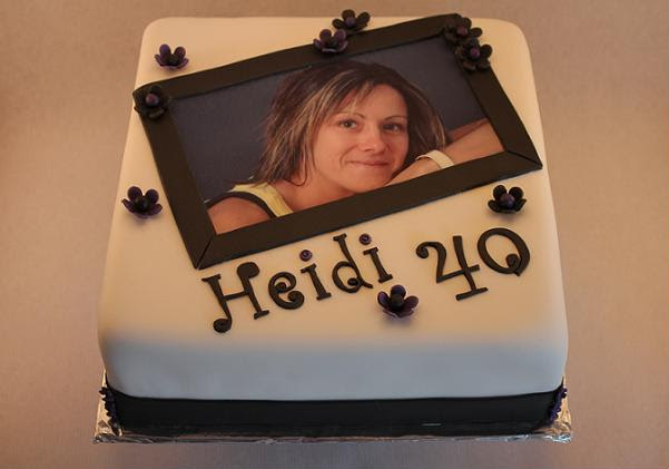 Fødselsdagskage til Heidi