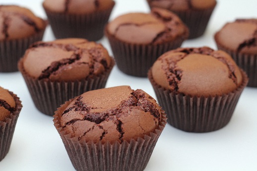 Brownie cupcakes - fyldt med chokolade