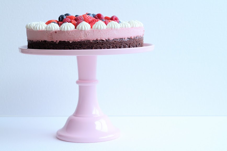 Chokoladekage med mousse kageopsats - Annettes kager